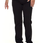Pants straight monochrome (coarse fabric)